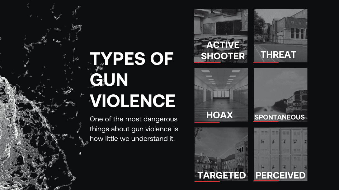 types of gun violence at school